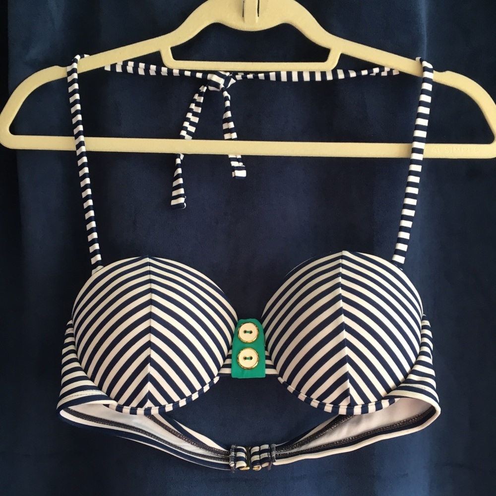 xhilaration | Nautical Stripe Bikini Top